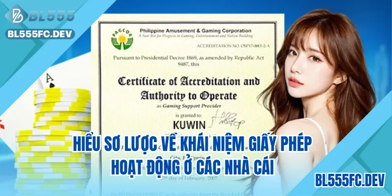 Hiểu sơ lược về khái niệm giấy phép hoạt động ở các nhà cái